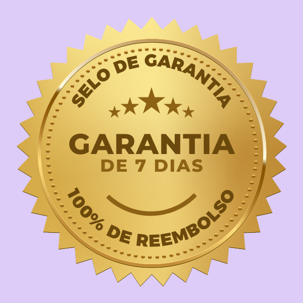 Etiqueta Selo de Garantia 30 Dias Criativo Dourado